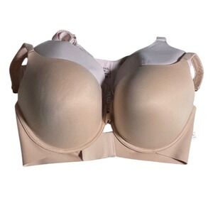 Auden & Vanity Fair 38DD Bra Lot Tan Light Lift Plunge Pink Smoothing Underwire